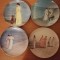 4x farfurie portelan Bing &amp; Grondahl picturi renumite P. S. Kroyer Danemarca