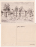 Tipuri din Romania- Casa taraneasca -militara WWI, WK1, Necirculata, Printata