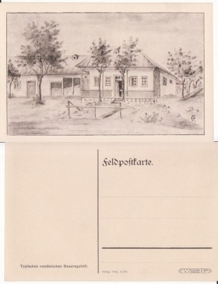 Tipuri din Romania- Casa taraneasca -militara WWI, WK1 foto