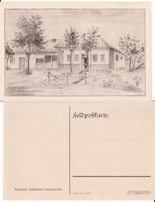Tipuri din Romania- Casa taraneasca -militara WWI, WK1