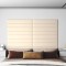 Panouri de perete 12 buc. crem 90x15 cm catifea 1,62 m&sup2;