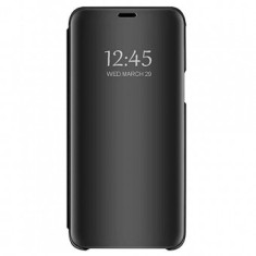 Husa Clear View Mirror Samsung Galaxy J6 Plus Black foto