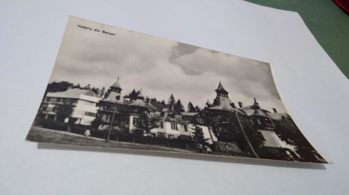 CARTE POSTALA VEDERE DIN BORSEC CIRCULATA