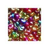 Cumpara ieftin Sticker decorativ, Inimi, Multicolor, 55 cm, 6440ST, Oem