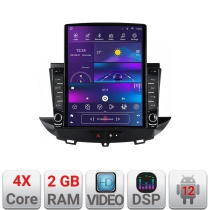 Navigatie Opel Grandland X Crossland X 2016-2020 dedicata Android radio gps internet quad core 2+32 ecran vertical 9.7&quot; Kit-+EDT-E708 CarStore Technol