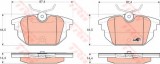 Set placute frana,frana disc FIAT PUNTO Cabriolet (176C) (1994 - 2000) TRW GDB1333