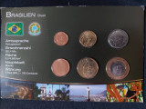 Seria completata monede - Brazil 2003-2009 , 6 monede, America Centrala si de Sud
