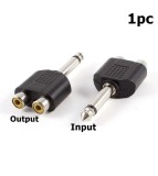 6.35mm Mono Tata la 2x RCA Mama-Conținutul pachetului 1 Bucată, Oem