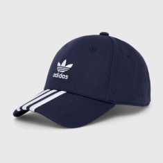 adidas Originals șapcă de baseball din bumbac culoarea albastru marin, cu imprimeu