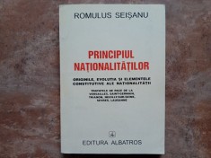 ROMULUS SEISANU - PRINCIPIUL NATIONALITATILOR, 1996