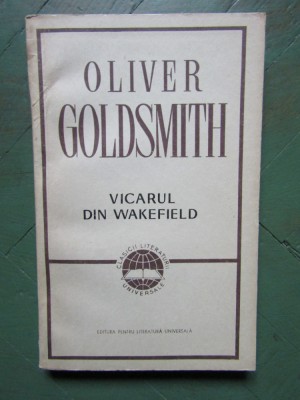 OLIVER GOLDSMITH - VICARUL DIN WAKEFIELD foto