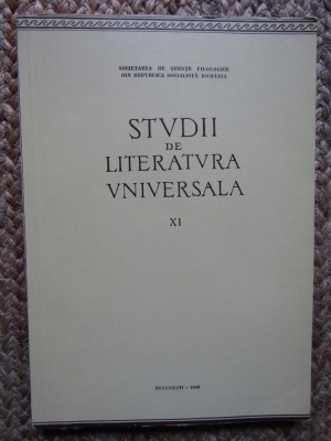 Studii de literatura universala XI foto