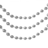 Ghirlandă Decorativă Crăciun, Perle Argintii, 8m, Plastic