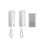 Home DP 012 set videointerfon cu două apartamente, sistem cu două fire, transmisie excelentă a sunetului, electronică pentru deschidere poartă, unitat