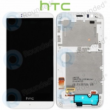 Capac frontal modul display HTC Desire 510 + LCD + digitizer alb foto