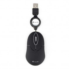 Mouse NGS, 1000 dpi, 3 butoane, USB, Negru