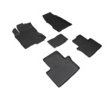 Covorase Cauciuc Premium Stil Tavita Renault Koleos I 2007-2016 Negre Fara Miros Bordura 3cm Acoperire Integrala