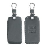 Husa Cheie Auto pentru Renault / Dacia - 4 Butoane - Keyless Go, Piele ecologica, Gri, 44135.73, Kwmobile