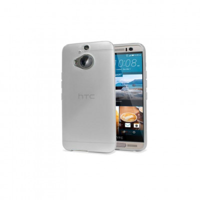 Husa Silicon HTC One M9+ Clear Grey foto