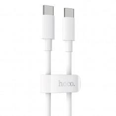Cablu Date si Incarcare USB Type-C la USB Type-C HOCO X51, 1 m, 100W, Alb