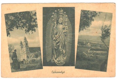SV * Sumuleu Ciuc / Cs&amp;iacute;ksomly&amp;oacute; BISERICA ROMANO-CATOLICA - STATUIA FECIOAREI MARIA cu PRUNCUL IISUS foto