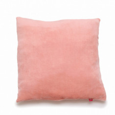 Perna pufoasa de plus KidsDecor roz din polyester 37x37 cm