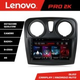 Navigatie Dacia Sandero Logan Lodgy 2012-2020 Lenovo Kit-sandero 8 core QLED 2K 8+256 360 Android Waze USB Navigatie Internet Youtube Radio CarStore T
