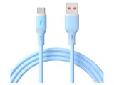 Cablu USB 2.0 AKYGA AK-USB-63, USB A la USB C nichelat 1m albastru