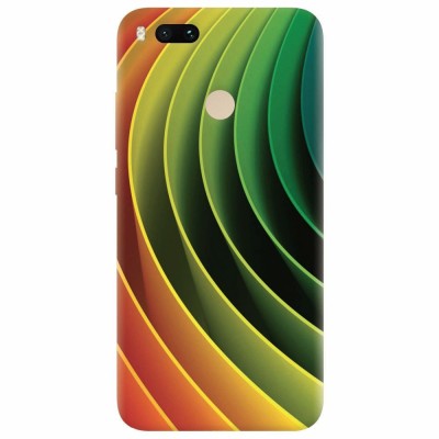 Husa silicon pentru Xiaomi Mi A1, 3D Multicolor Abstract Lines foto