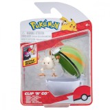 Figurina in bila Clip N Go Pokemon S2 - Mankey si Nest Ball