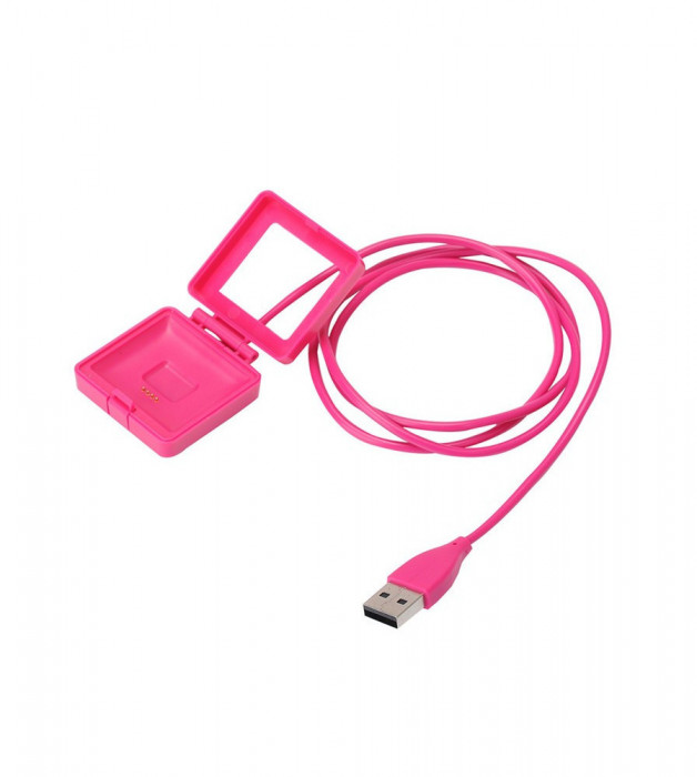 Adaptor incarcator USB pentru Fitbit Blaze-Culoare Roz