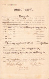 HST A1329 Certificat salarizare 1897 &icirc;nvățător școala Tomnatic Timiș Banat