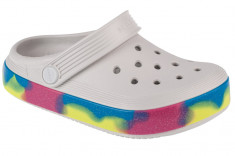 Papuci flip-flop Crocs Off Court Glitter Band Kids Clog 209714-1FS alb foto