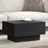 VidaXL Masă de cafea, negru, 60x45x31 cm, lemn prelucrat