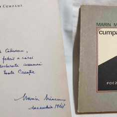 Cumpana - Carte cu dedicatie & AUTOGRAF autor Marin Mincu - 1968