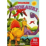 Coloram dinozauri. 80 de pagini pentru tine!/***