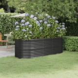 vidaXL Strat &icirc;nălțat grădină 224x80x68 cm oțel vopsit electrostatic