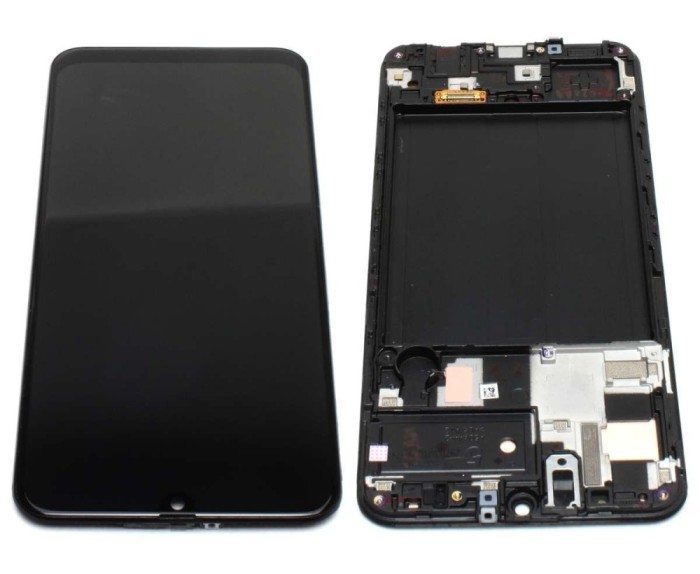 Display Samsung Galaxy A50 A505 AMOLED Service Pack Black Negru