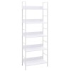 VidaXL Etajeră cărți cu 5 rafturi, alb, 60 x 27,6 x 158,5 cm, PAL