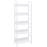 VidaXL Etajeră cărți cu 5 rafturi, alb, 60 x 27,6 x 158,5 cm, PAL