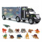 Camion de Transport Dinozauri &amp;quot;Dino World&amp;quot; cu 12 Figurine Animale - Aventuri Jurasica pentru Copii