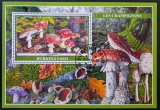 Ciuperci - Burkina Faso 2019 - Coliță Poștală Amanita muscaria Les Champignons (Ștampilată / CTO) CP1_II