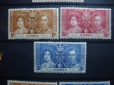 GAMBIA 1937 SERIE INCORONAREA GEORGE VI MH