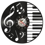 PIAN SI NOTE MUZICALE-ceas de perete