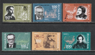 Romania 2002 - #1580 Aniversari Personalitati 6v MNH foto