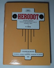 1645 Herodot, publicata de Nicolae Iorga, 560 pagini, ARE 6 pagini netiparite foto