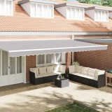 vidaXL Valanță Copertină Cadru 6m Gri Deschis 5.8x0.2m Poliester Umbra Soare Exterior