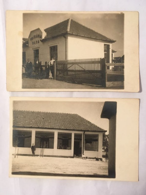 2 fotografii vechi primaria Dara anii 30, jud. Satu Mare (?) foto