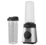 Blender AEG MiniMixer SB4-1-4ST, 350 W, 23.000 rpm, 2 recipiente de 600 ml, otel inoxidabil - RESIGILAT
