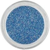 Pudră cu glitter pentru nail art - albastră, INGINAILS
